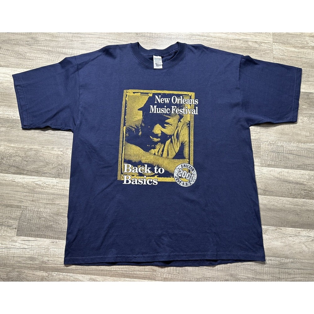 New Orleans Music Festival Rap T-shirt XXL 2001‎ Vintage Erykah Badu Misprint